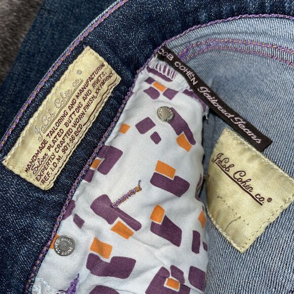 VINTAGE Jacob Cohen Woman‎ 711 Jeans Handmade Italy Tailored Rare Luxury Denim - Picture 10 of 12